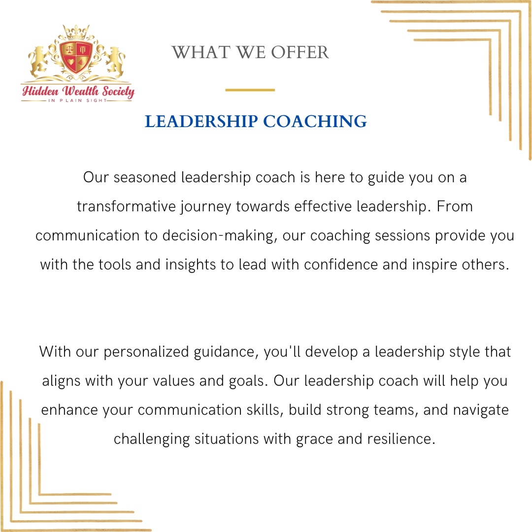 Our society is excited to announce our virtual leadership sessions, designed to empower and inspire individuals to reach their full potential.

Message us at 678-387-7973 to sign up today and embark on a transformative leadership journey.

#LeadershipSessions #VirtualCoaching