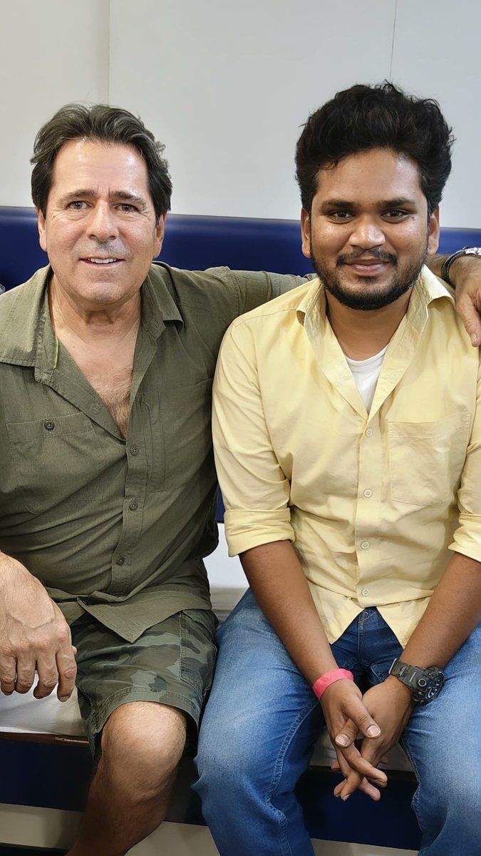 With Kenny Bates Sir (Hollywood Stunt Director) - From the sets of #DEVARA #NTR30