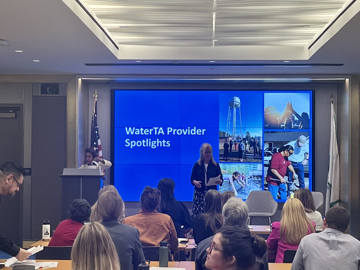 RCAPInc's tweet photo. RCAP is participating in the WaterTA Summit with @EPA Administrator @EPAMichaelRegan and @radhikafox, as we celebrate being designated as an Environmental Finance Center (EFC) to help small communities apply for infrastructure funds. @GLCAPOhio’s Kristin Woodall also spoke. https://t.co/YY9Qa7WtO6