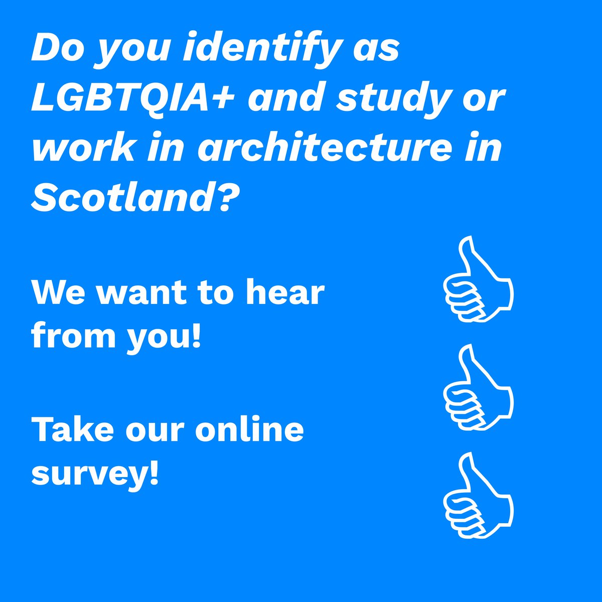 To make sure that they are listening &amp; responding to the needs of fellow members of the LGBTQIA+ community, Open Plan Scotland have also launched an online survey, to gather thoughts &amp; understand the community's needs &amp; experiences.

Take the survey here: openplan.scot/survey