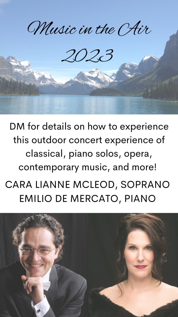 #MusicintheAir 2023 
Where will we be this summer? We’re open to possibilities!
#yeg #yegmusic #classical #piano #opera #pop #liveperformance #outdoorconcerts #albertamusic
