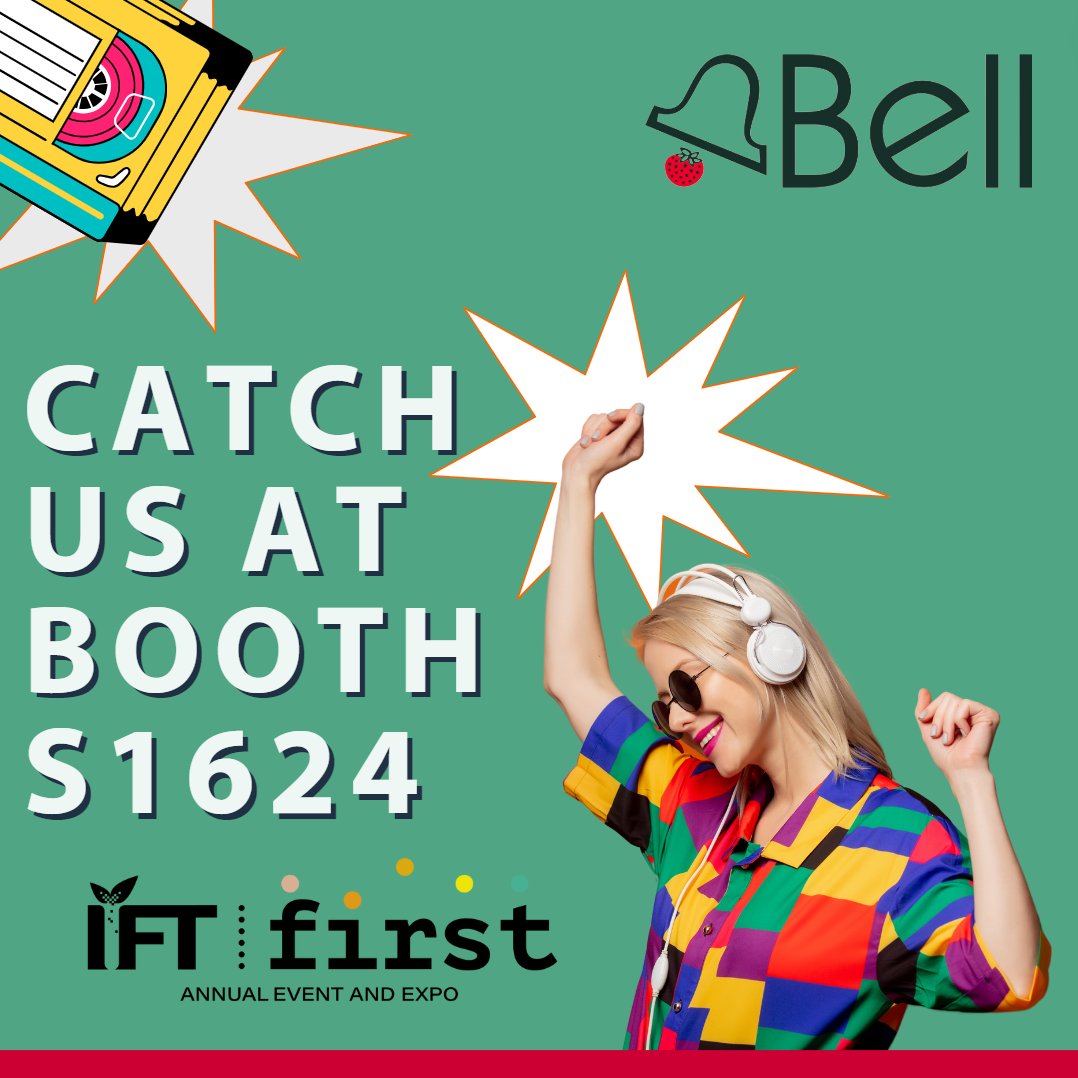 We 'double dog dare you' to add us to your 'must visit' @IFT FIRST list. We're going all-out '90s, ft. swag + trivia + photos + a menu checking all the 'newstalgia' boxes. ✔️

Add Bell to your show planner ➡️ bit.ly/42NW496

#GetInTouchWithTaste #IFTFIRST #ScienceOfFood