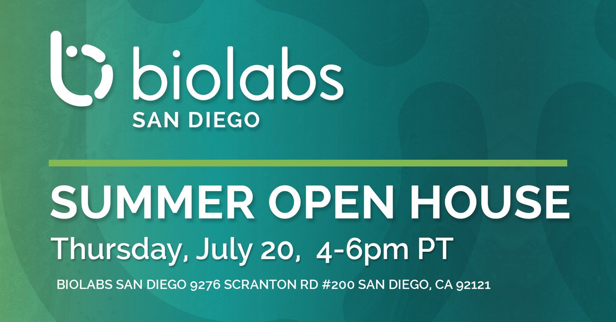 Stay Classy, San Diego! Join us on July 20 for a Summer Open House and exclusive Hard Hat Tour of @biolabs San Diego’s brand-new graduation space. Space is limited! Sign up here: ow.ly/6SaR50OSZGS #launchbio #biolabs #cre #sandiego #hardhattour