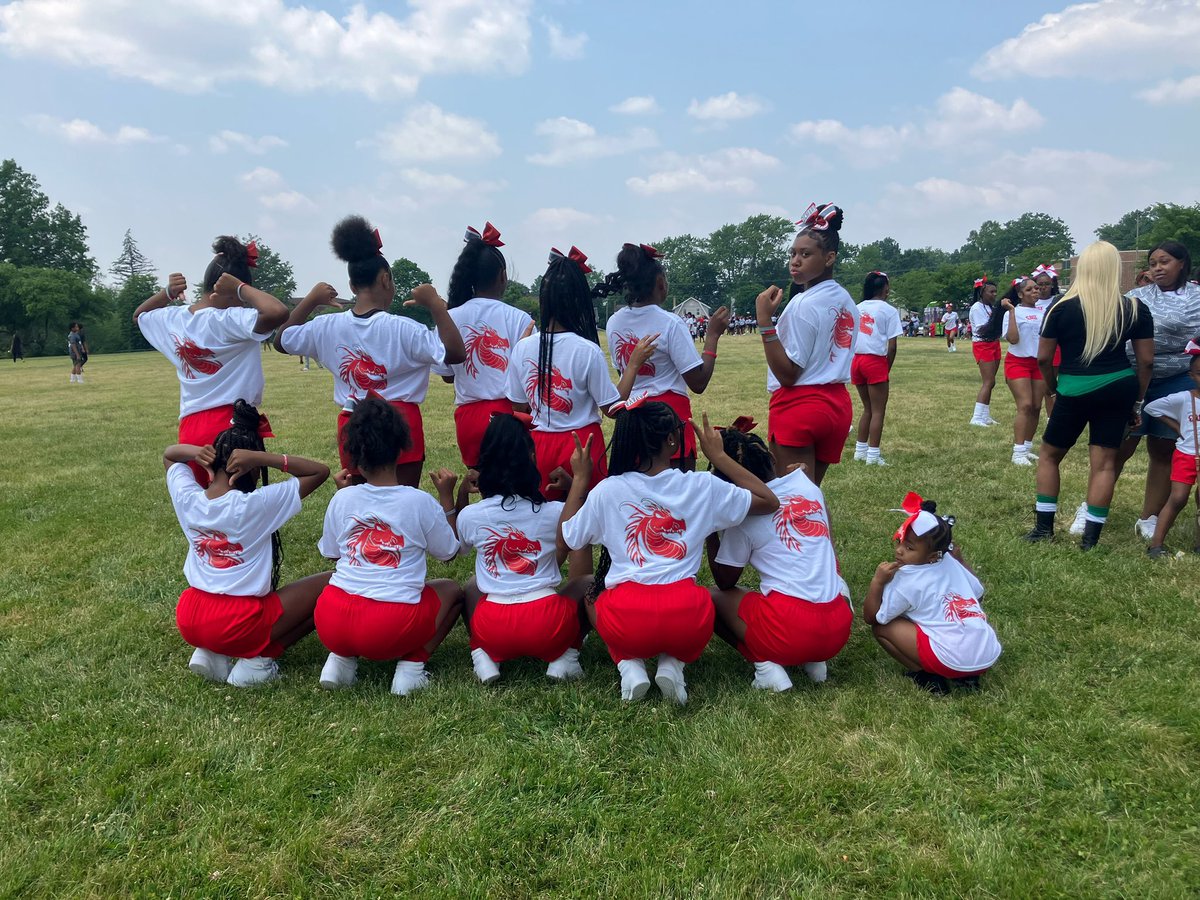 East Cheer (MS &amp; HS) participated in the West Akron Juneteenth Parade! Way to represent East!