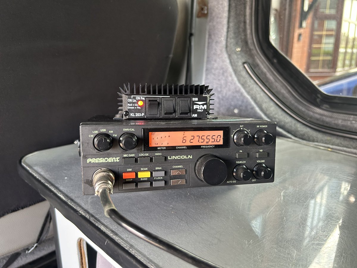 The original #presidentlincoln mk1  , #amateurradio #hamradio #offgrid #vanlife #HF #uppersideband 27.555.0 international calling frequency