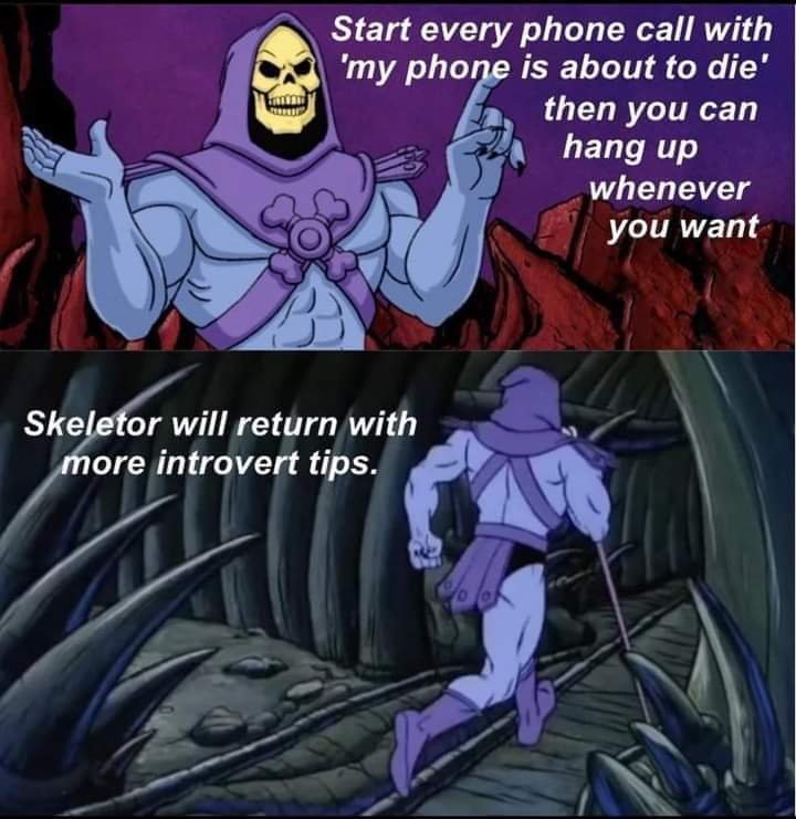 Thanks, Skeletor 😏