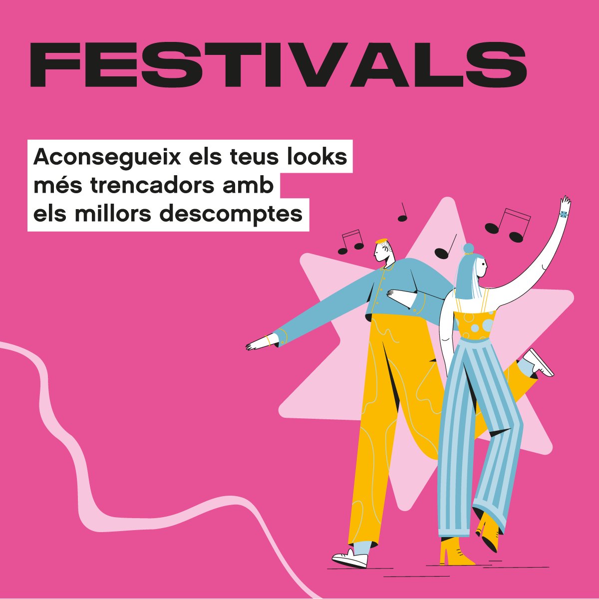 Cantar, ballar, saltar i gaudir al teu pròxim festival amb aquests descomptes. 

Dona-li la benvinguda a l'estiu en gran🎶👉 ow.ly/8WrW50OTZsB