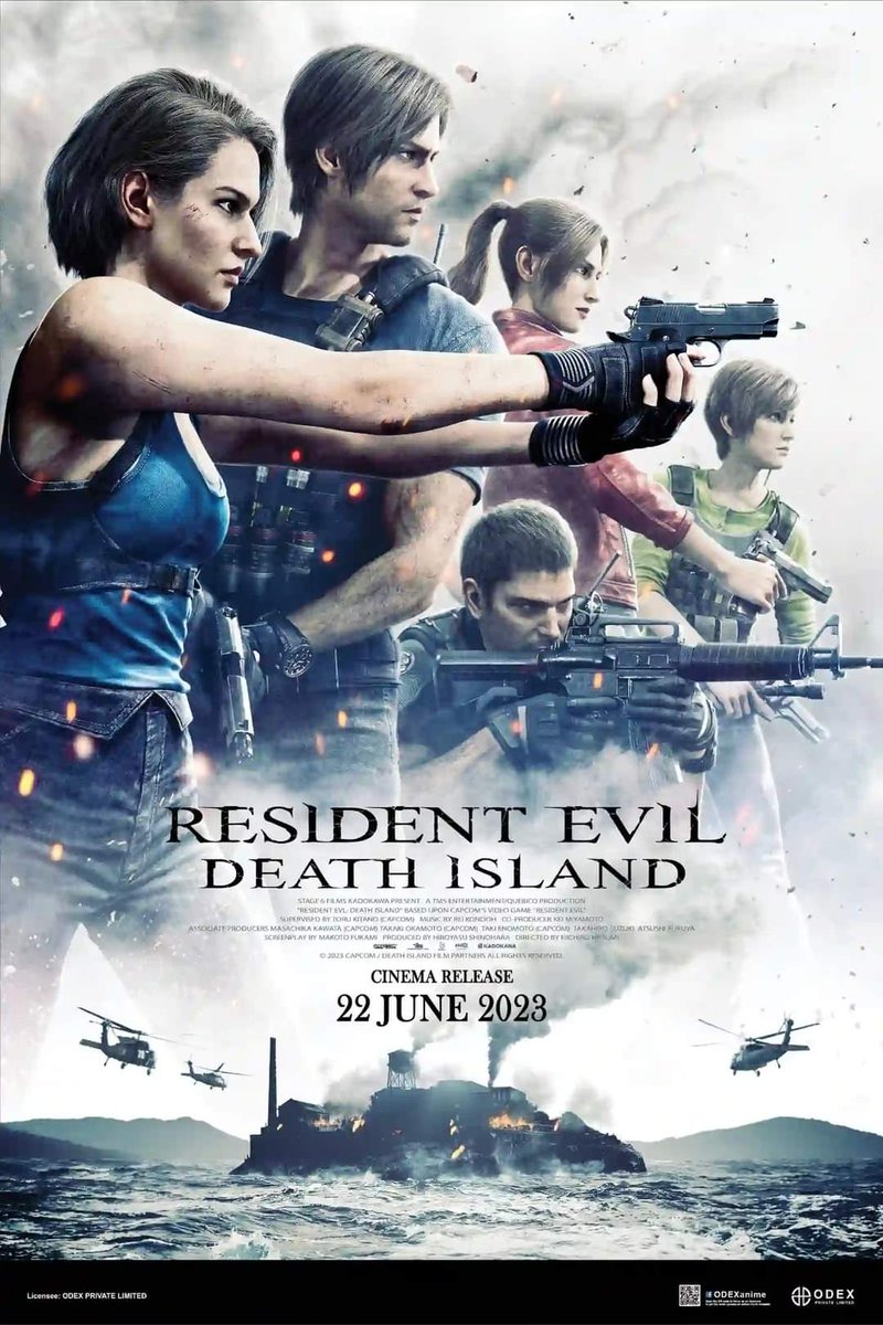 Resident Evil Death Island will be released in theaters in Singapore🇸🇬, Philippines🇵🇭, Qatar🇶🇦, Oman🇴🇲, Bahrain🇧🇭, Saudi Arabia🇸🇦, UAE🇦🇪, & Kuwait🇰🇼 tomorrow, June 22nd

June 29th: Malaysia, Taiwan, & Thailand
July 6th: Greece
July 7th: Japan
July 13rd: Mexico

#REBHFun #d_island