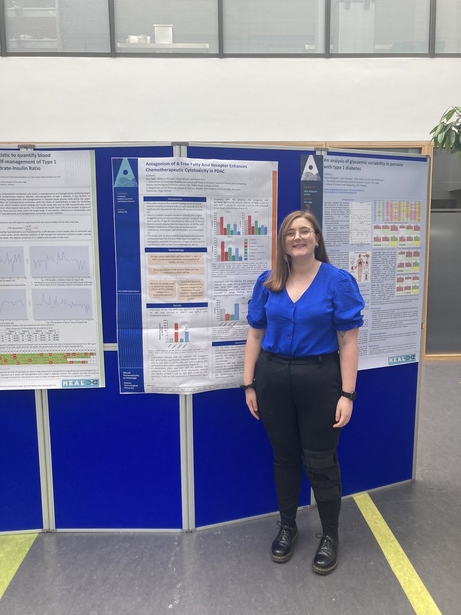 Delighted to present my work on GPCRs in pancreatic cancer at the Innovate Care Conference in @atusligo_ie. A very interesting couple of days and all the more exciting receiving a poster award 🥳