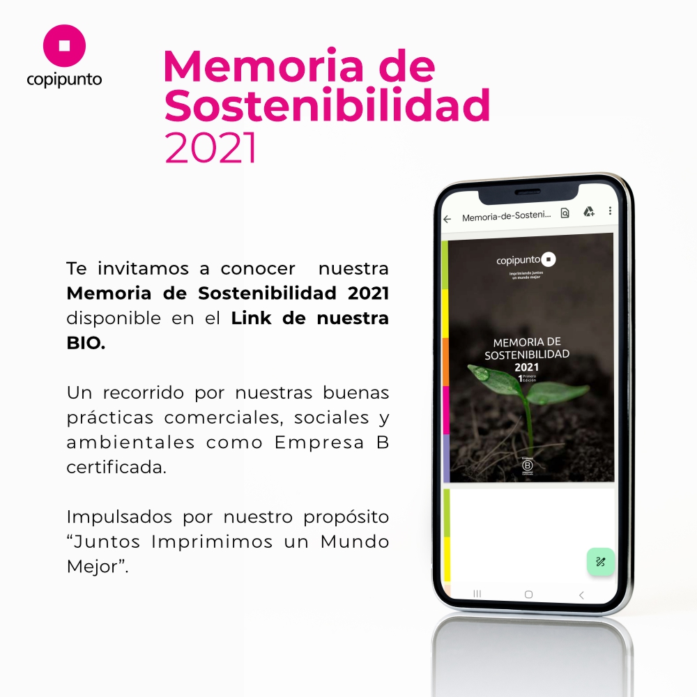 En el siguiente link  n9.cl/b5dfmr podrán encontrar nuestra Primera Memoria de Sostenibilidad 2021 📷 un año dentro del contexto COVID que nos desafío en todas las áreas. En el mismo podrán conocer nuestras buenas prácticas, comerciales, sociales y ambientales.