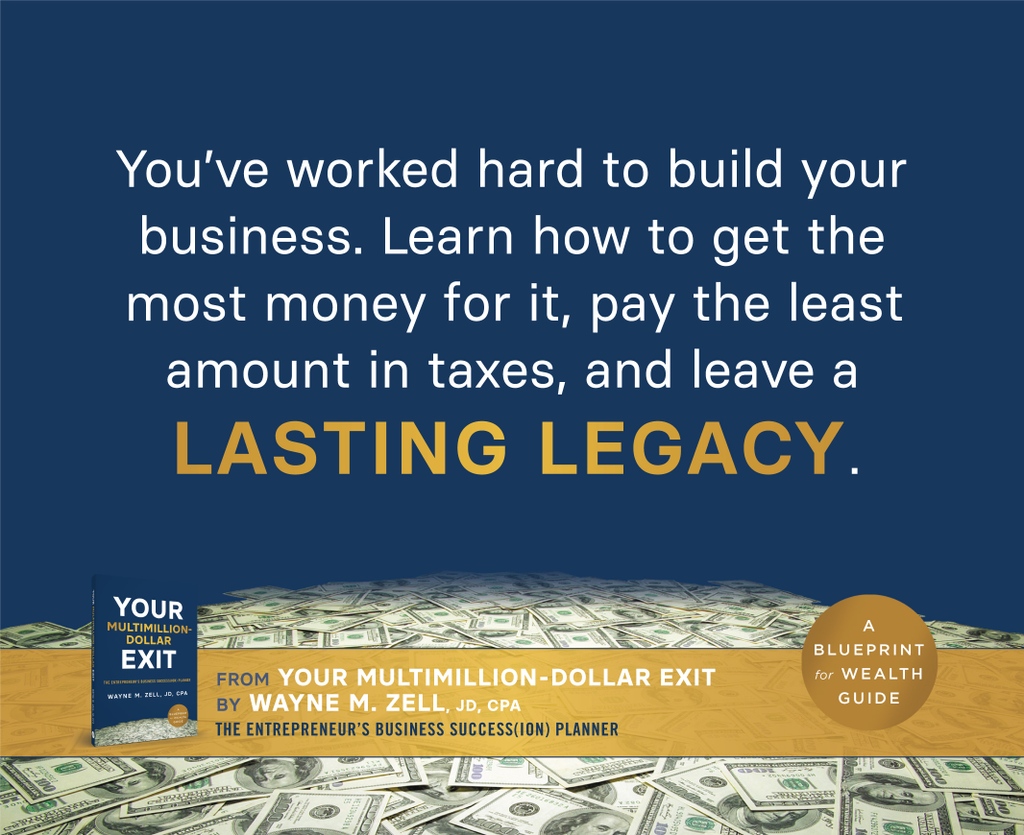 Your Multimillion-Dollar Exit can be purchased here:
geni.us/multimilliondo…
⁠
#businesssuccession #businessplan #exitstrategy #exitrich #entrepreneurship  #businessstrategycoach #exitplanning #zelllaw #yourlifetimelawyers #estateplanning #sellyourbusiness #reston
