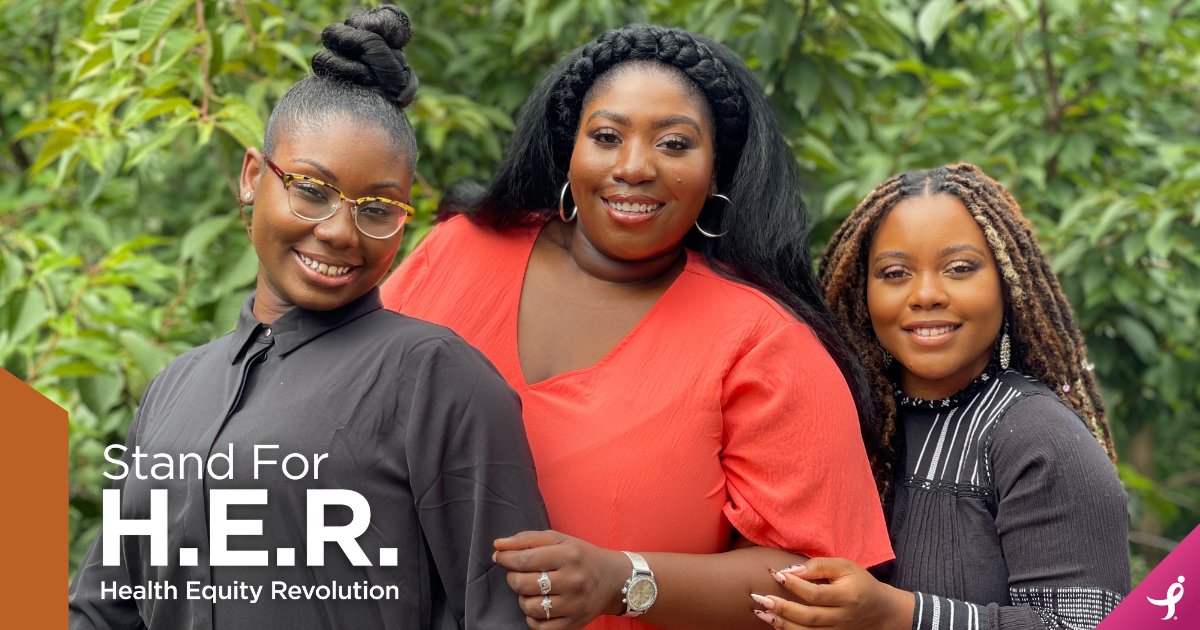 During this Black Family Cancer Awareness Week, learn more about Stand for H.E.R - A Health Equity Revolution, Komen's program dedicated to eliminating barriers to care for Black people experiencing breast health inequities: bit.ly/3mxWygj