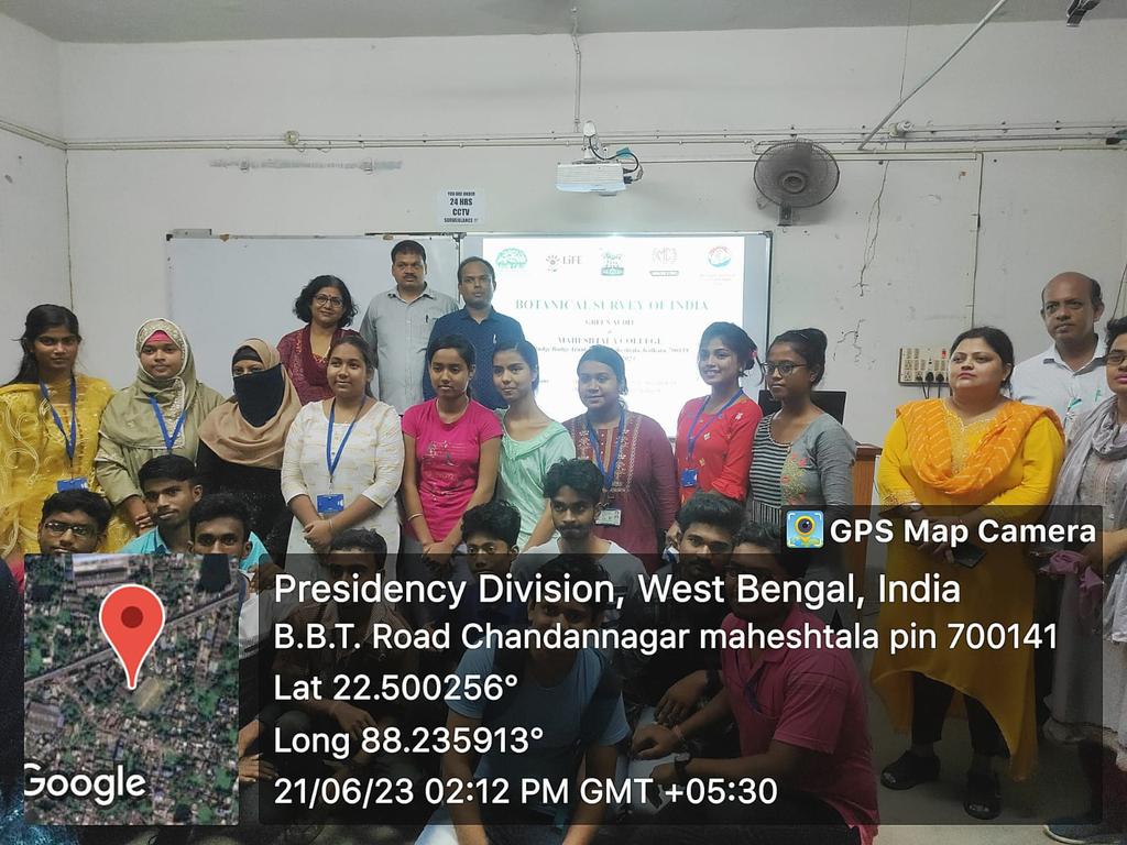 bsi_moefcc's tweet image. A short film about BSI&apos;s Mission Life initiatives was also shown to the participants. Prof. Rumpa Das, Principal, along with other faculty members and 45 UG students attended the event.