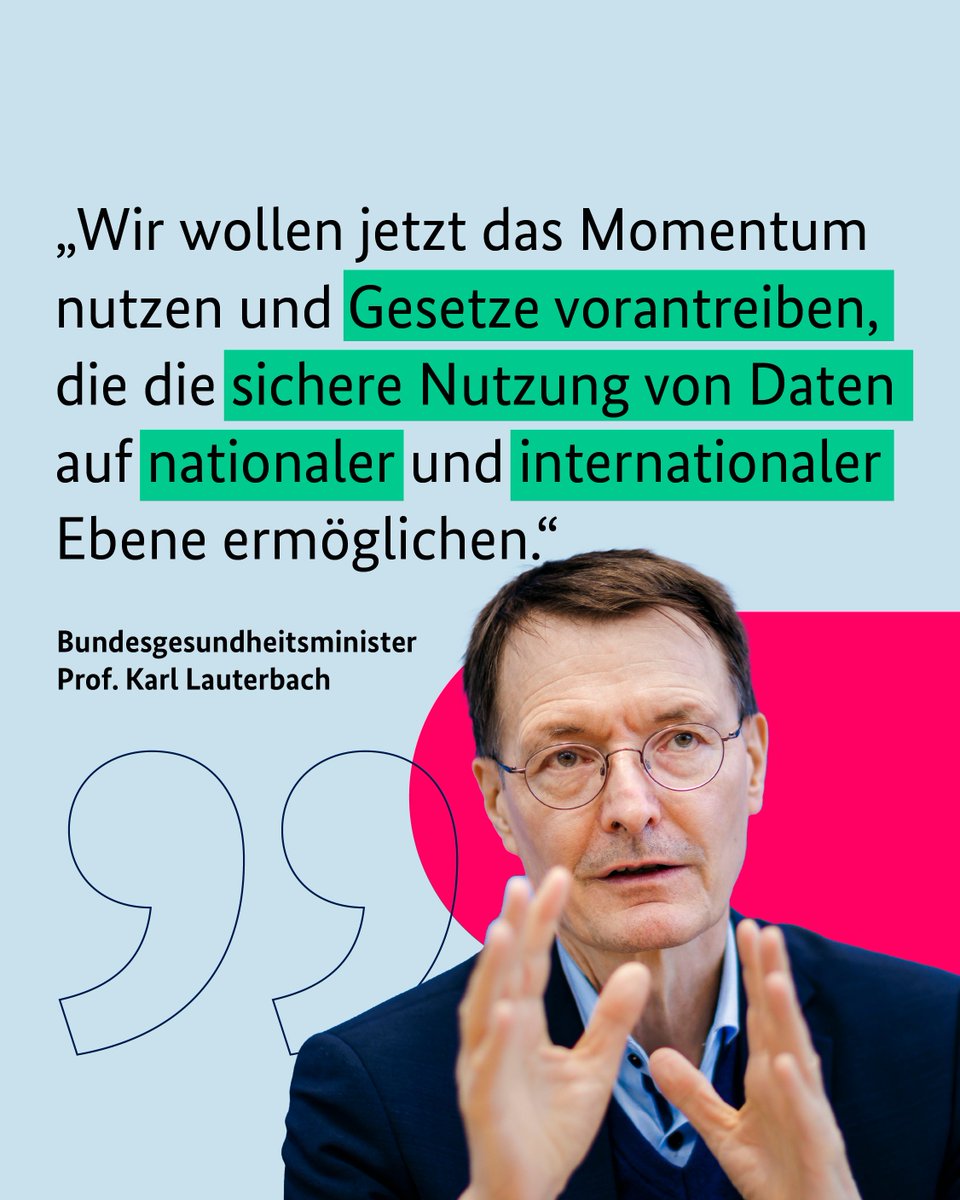 Zum Abschluss der Data for Health Conference 2023 dankte <a href="/Karl_Lauterbach/">Prof. Karl Lauterbach</a> allen Teilnehmenden und sprach über die bevorstehenden Aufgaben für Politik und Wissenschaft hinsichtlich #Datennutzung für bessere Forschung und Medizin. #DFH23