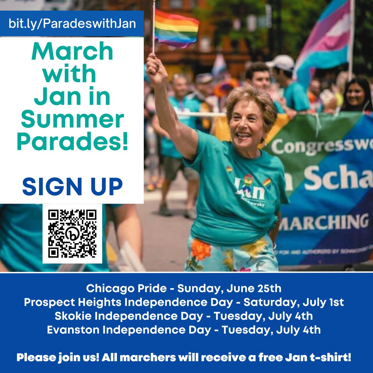 Are you ready to march with us this summer? SIGN UP: bit.ly/ParadeswithJan