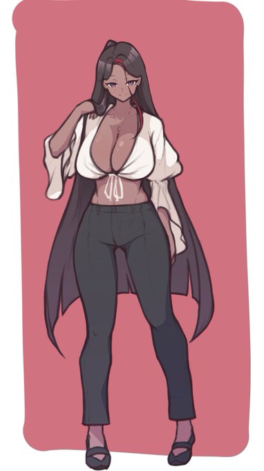 褐色おねいさん 