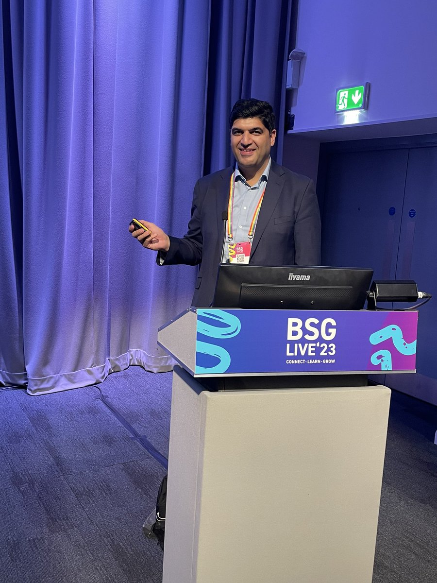 Many thanks to Ajay @UKGastroDr for presenting #coloprevent at The John Nicholls Lecture at #BSGLIVE23 🙏 Please contact us if you’d like to collaborate on this important #CRC prevention platform trial @ProfKarenBrown @mark_tbh @CRUKresearch @LeicesterCTU