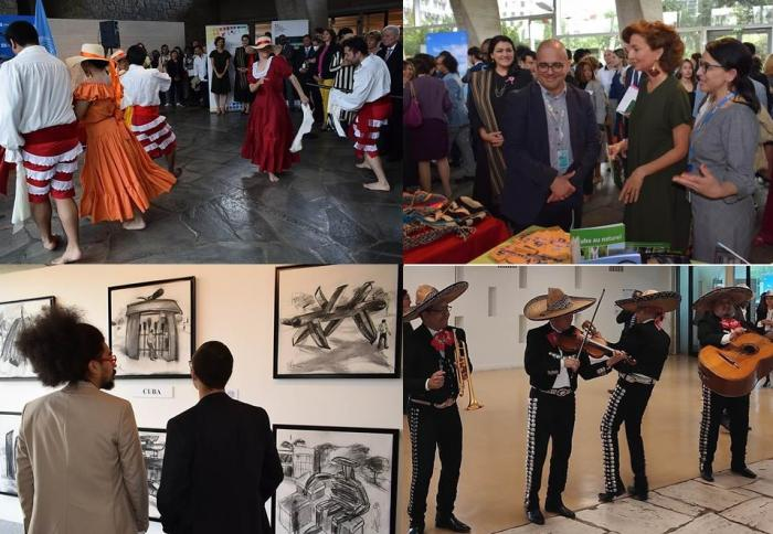 Desde ayer, semana cultural de Latinoamérica y el Caribe en la Unesco. En la sede de la Unesco quedó inaugurada ayer, a cargo de Audrey Azoulay, su directora general, la Semana de América Latina y el Caribe, una región reconocida por su riqueza cultural. #CubaEsCultura