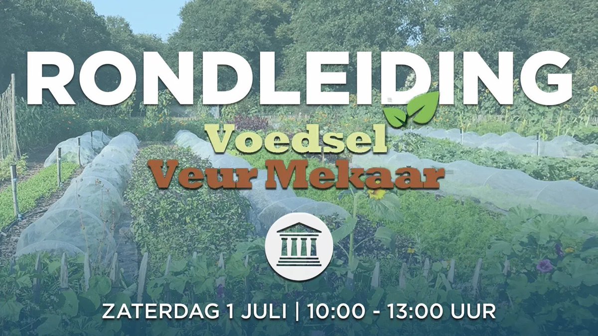 Maak je klaar voor een interessante en leerzame rondleiding van de moestuin van Voedsel Veur Mekaar! Met het oog op duurzaamheid is het van belang dat we in staat zijn om zelf ons voedsel te verzorgen. 

Meld je nu aan👇#FVD
fvd.nl/events/in-de-t…