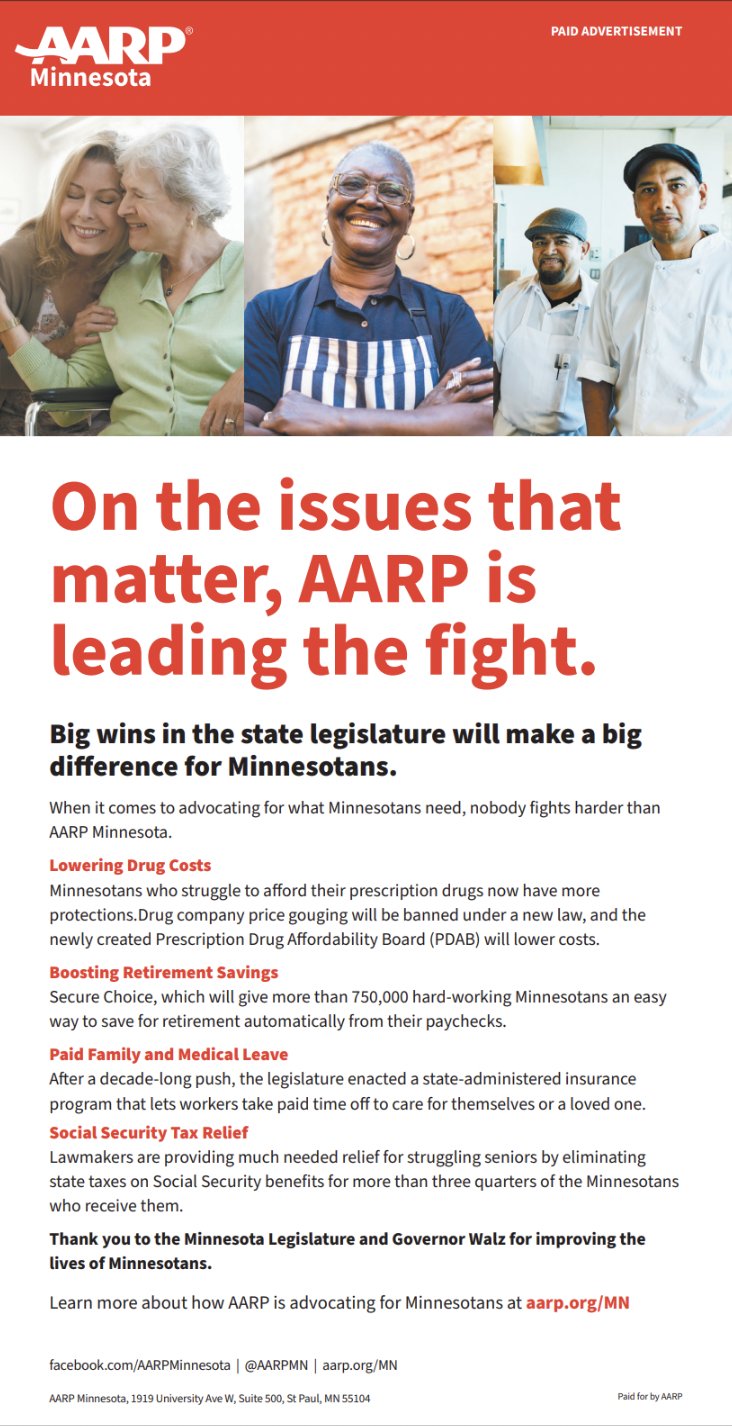 AARP Minnesota on Twitter "Thank you, Sen. Putnam and RepLislegard