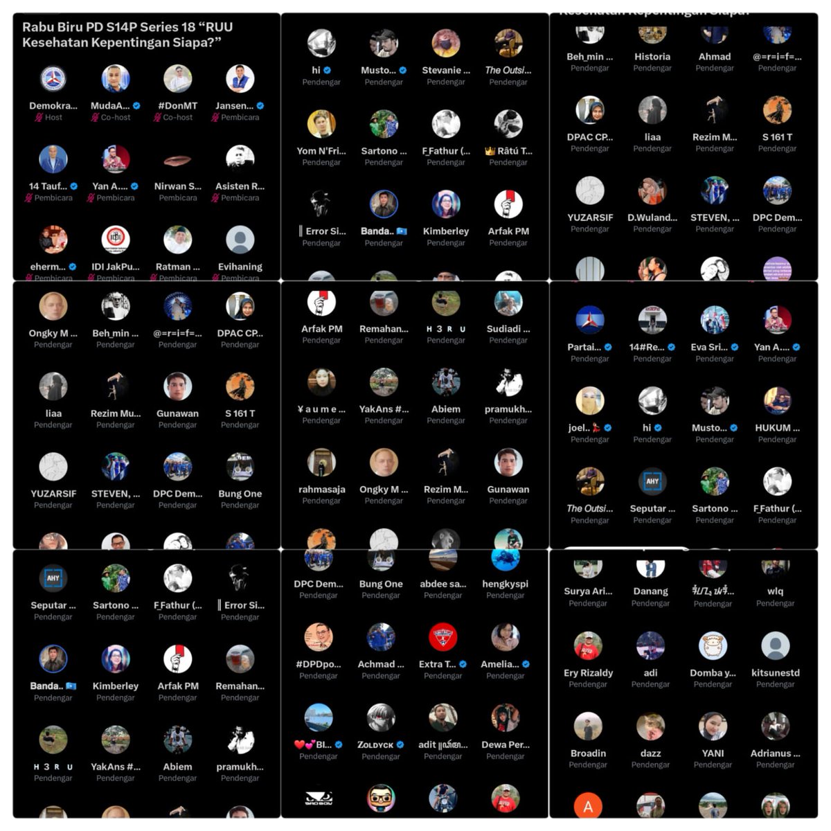 #RabuBiru series 18 sukses terlaksana, kesimpulan dari diskusi tersebut adalah sangat tepat Ketum <a href="/AgusYudhoyono/">Agus Harimurti Yudhoyono (AHY)</a> memerintahkan <a href="/FPD_DPR/">Fraksi Partai Demokrat DPR-RI</a> menolak RUU Kesehatan. Tks kpd Narsum <a href="/IDIJakpus/">IDI JakPus_Official</a> <a href="/nirwan_anestesi/">Nirwan Satria</a> &amp; tks atas dukungan bg <a href="/panca66/">Melon Mask</a>  <a href="/pemudaidamanid/">Amal Alghozali</a> &amp; unsur pimpinan <a href="/PDemokrat/">Partai Demokrat</a>