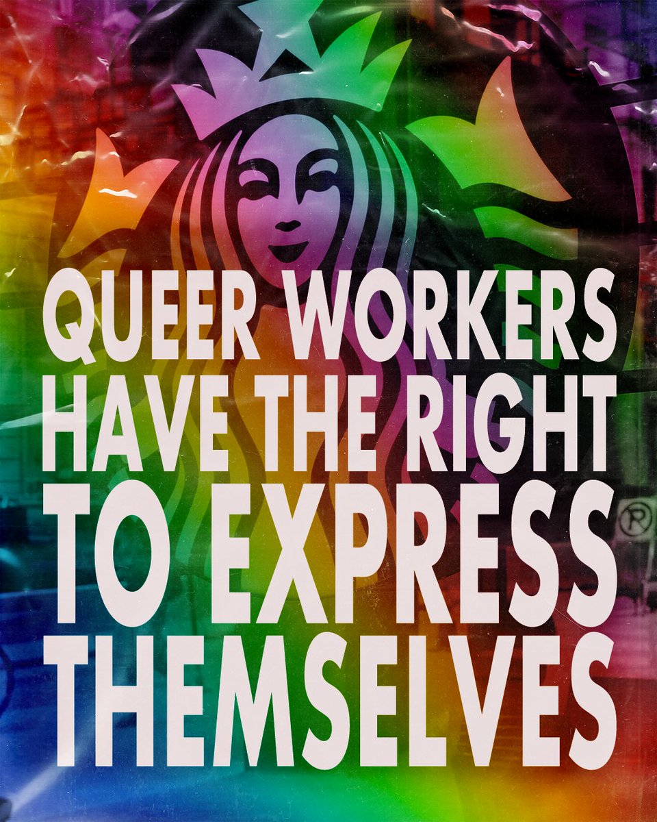 Starbucks Workers United (@sbworkersunited) on Twitter photo Starbucks is silencing our voices by refusing to bargain in good faith. On top of that, they've refused to allow workers to decorate for pride at dozens of stores and then straight-up LIED about it.
Sign the petition to help us win a contract we deserve. …arbucksworkersunited.controlshift.app/petitions/tell… Starbucks is silencing our voices by refusing to bargain in good faith. On top of that, they've refused to allow workers to decorate for pride at dozens of stores and then straight-up LIED about it.
Sign the petition to help us win a contract we deserve. …arbucksworkersunited.controlshift.app/petitions/tell…