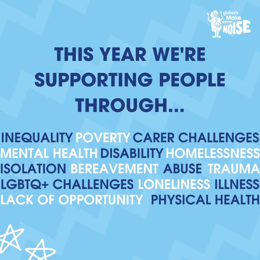 We're excited to announce that we're changing even more lives across the UK, by supporting 40 new brilliant small charities 💙

Go to makesomenoise.com to find out more 🌟

#MakeSomeNoise #UKCharity #SmallCharitiesWeek #SmallCharities