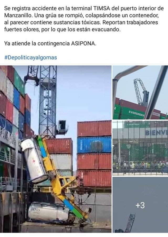 KonnieRaya's tweet photo. En Manzanillo Colima hace 2  días hubo un accidente en el puerto con algo tóxico, desde ese día olores horribles en toda la ciudad, gente con dolor de cabeza, vómito y ni ASIPONA ni nadie dice nada 😵😷 hoy amanecimos con neblina gris y azul en varias partes de manzanillo... https://t.co/2UnpQQAtNl