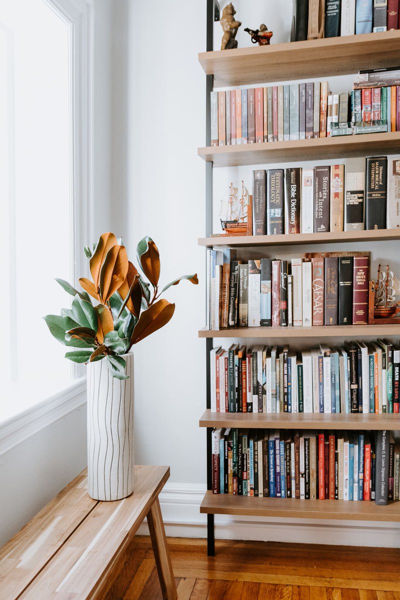 RealEstateFVBC's tweet photo. If you're a book lover, you know the feeling of a good book in your hands. 

What better way to showcase your favourite reads in a space that's comfortable, personal, and unique than having your very own home library! https://t.co/j3ua8oOw6I
