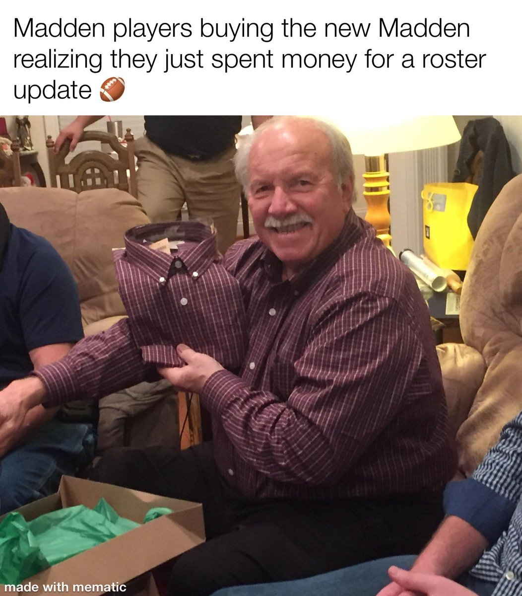 RollCallJ's tweet photo. I made a funny 😆 sad but true. I’ll be taking a year off from @EAMaddenNFL #madden 🏈 https://t.co/Vnfz21BHV1