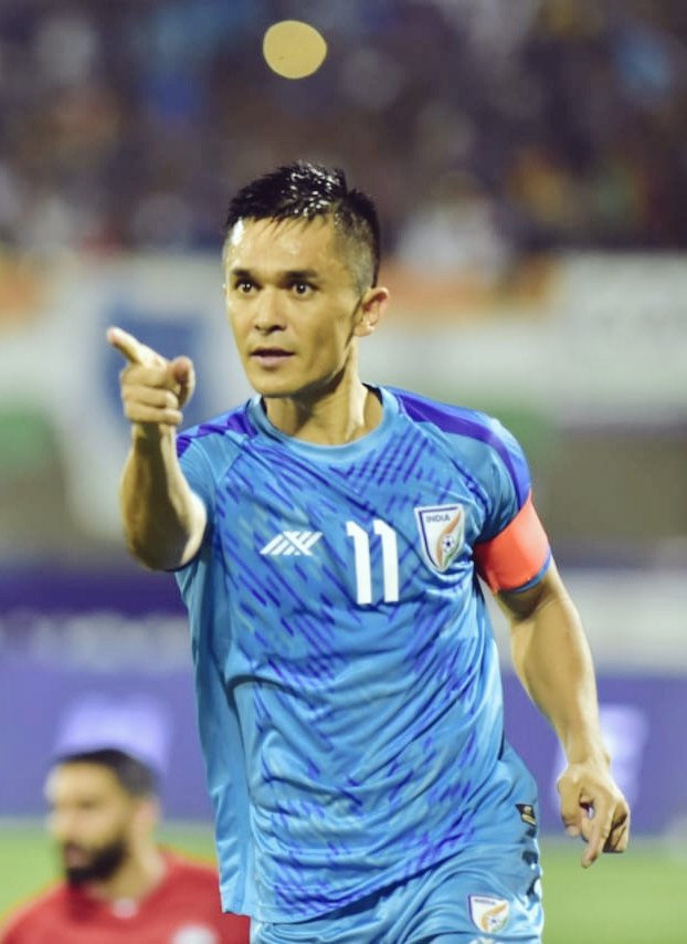 It's Chhetri night 🤩 
Captain, Leader, Legend..3 complements for our Hat-trick hero💙.

Another win, another cleansheet. Great game! 🇮🇳

Anwar Ali & his deadly long balls, he's just 22 man 💥

#IndianFootball #INDPAK