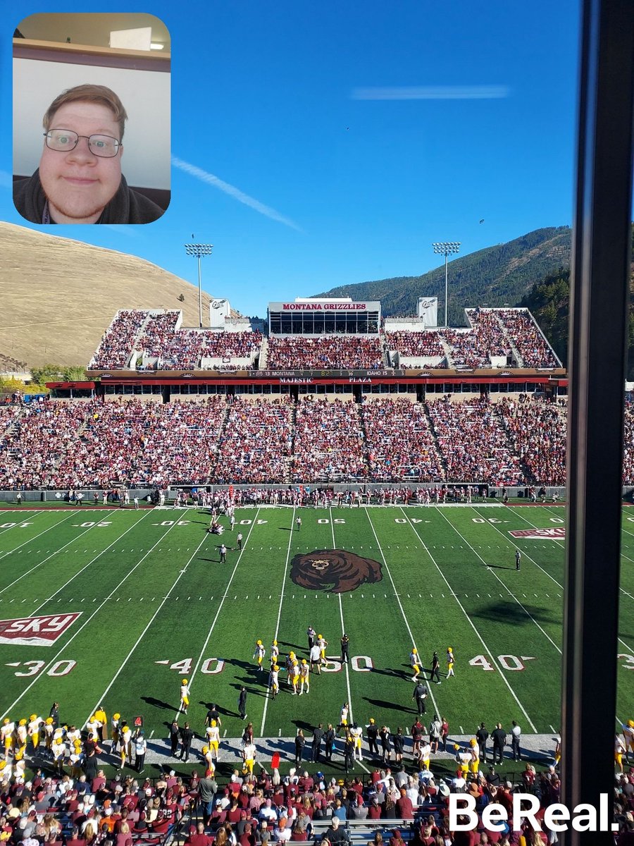 @BigSkyConf @BigSkyMBB @BigSkyFB @BigSkyWBB @BigSky_Soccer @BigSkySoftball @BigSkyVB Having an absolutely wonderful view to watch @VandalFootball take the Little Brown Stein back home (@Jerekwolcott I should've gotten you in the BeReal)