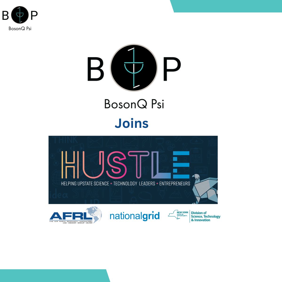 Exciting news! BosonQ Psi joins HUSTLE Defense Accelerator to develop quantum technologies for aerospace in the defense sector. 
We'll work closely with Airforce Defense research Lab to test our niche product.
Read: hubs.li/Q01VjH4v0
#quantumcomputing