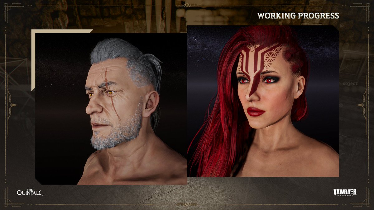 We share with you the development stage of our character creation screen. If you want to join this exciting adventure and be informed about the developments, follow us! 🚀✨

#Quinfall #VawraekTechnology #MMORPG