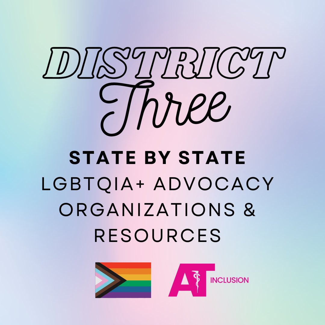 District Three is up next. 

#LGBTQ #LGBTQIA #NATA #AthleticTrainer #AthleticTraining #ATsareHealthcare #AT4ALL #SportsMedicine #Inclusion #ATTwitter #advocacy