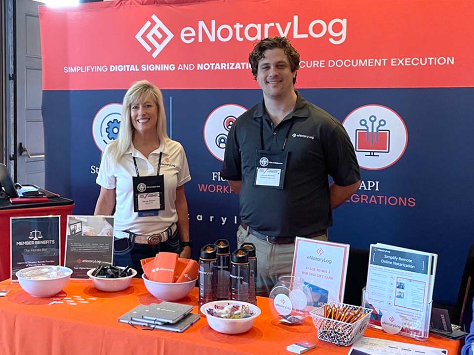 We're excited to kickoff this year's #AnnualFLBarConvention! Visit us at Booth 125 to learn more about eNotaryLog's digital notary and eSignature integrations for the legal industry!

#MyFloridaBar, #FloridaBarConvention, #FLBarConvention, #RemoteOnlineNotartization, #eNotaryLog