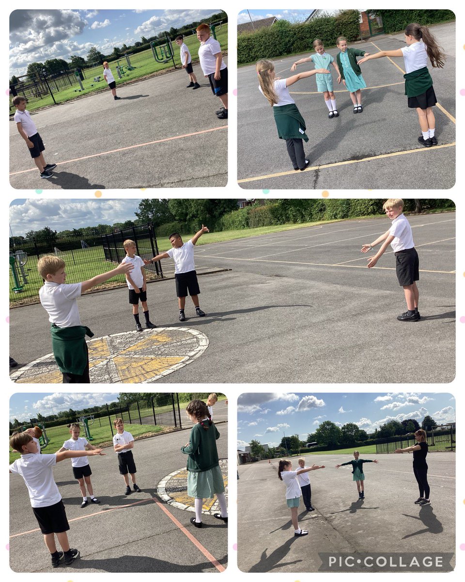 Y4M went outside in Maths to consolidate our learning about angles and quadrilaterals 📐 #BaderMaths #RRS #Article3