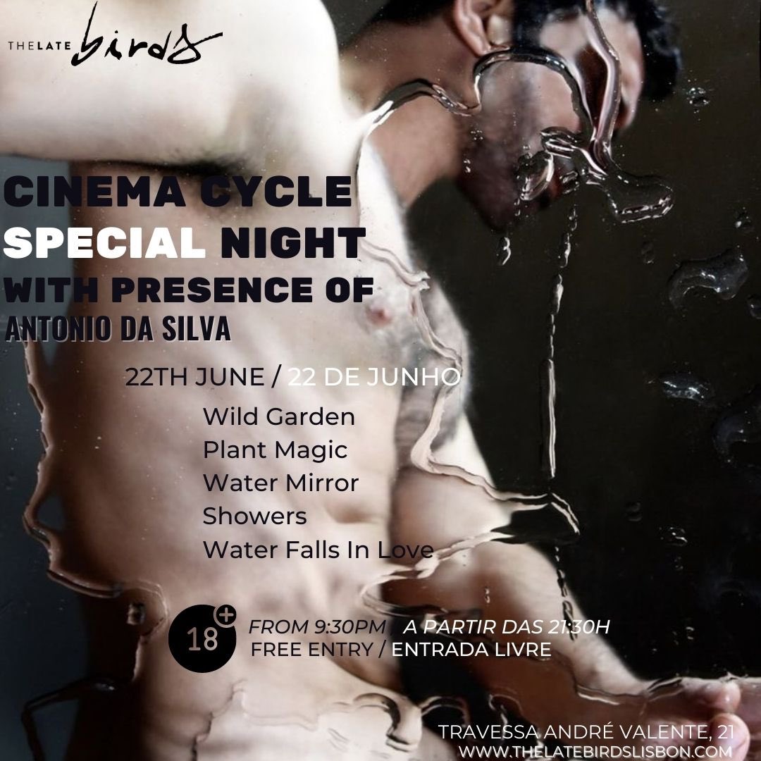 We have a surprise for you! Renowned movie director Antonio da Silva <a href="/filmsdasilva/">Antonio Da Silva Films💦💦</a> will present a collection of his five latest shorts, including the national debut of Showers and the pre-premiere of the work in progress Water Falls in Love. #gayfilm 
thelatebirdslisbon.com