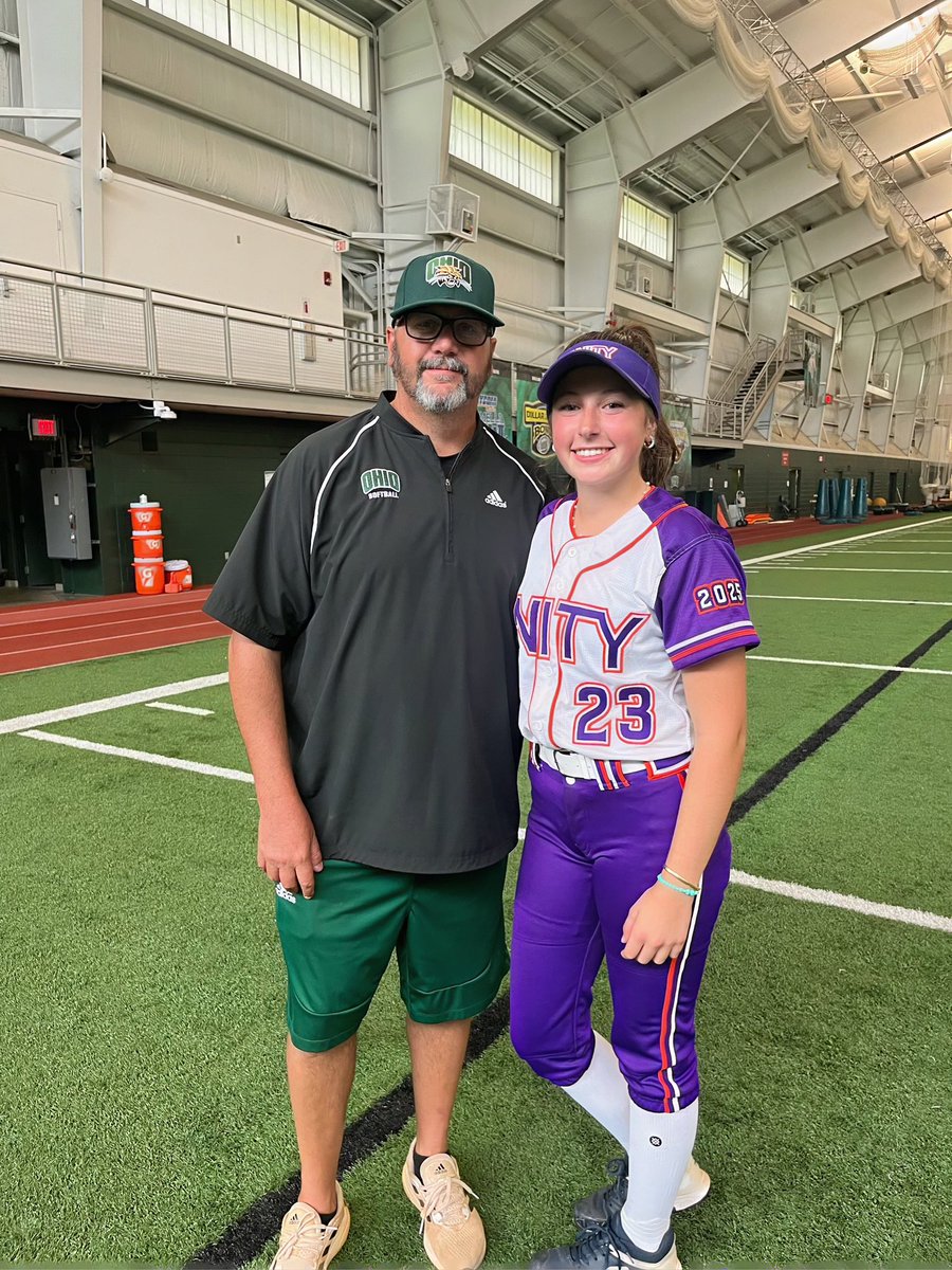 Thanks to @OhioBobcatSB for an amazing camp yesterday! It was a privilege to work with these talented coaches and players. #OUohyeah @UNITY_BK2