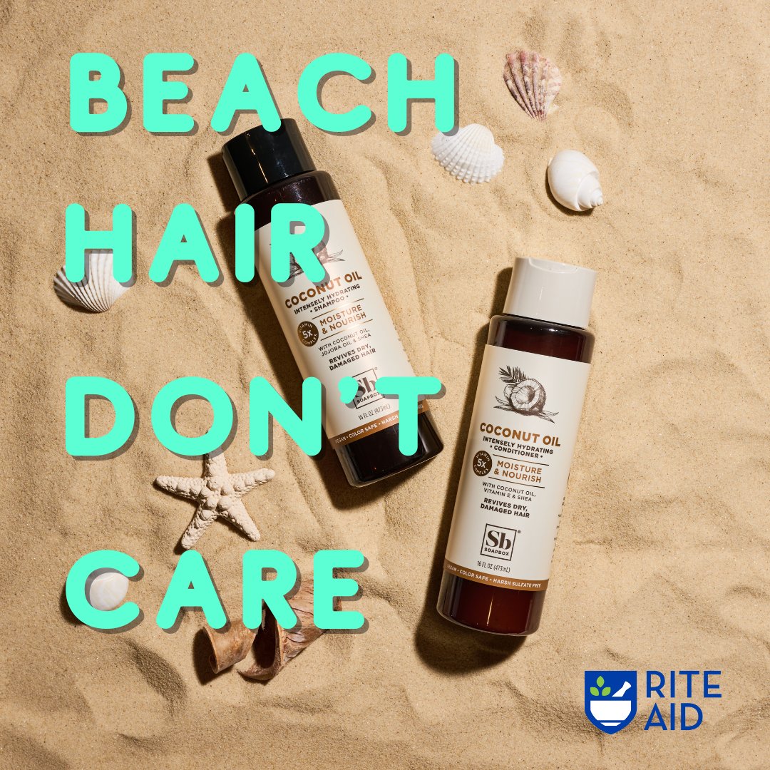 SoapboxCare's tweet image. Girls just wanna have SUN! Happy 1st day of Summer! Find haircare to make waves this season at @riteaid! #summer #soapbox #mysoapbox #veganhaircare
