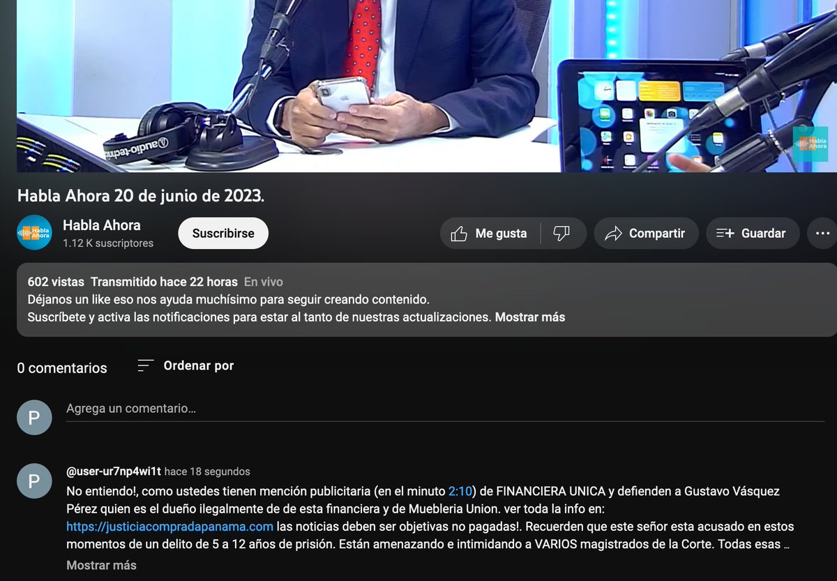 casogusvasquez's tweet photo. @JoseEscobarS No entiendo como usted en el programa de ayer menciona y defiende a #GustavoVásquezPérez imputada de unos cargos por intimidación a Magistrados y recibe pauta publicitaria de las compañías que el se adueño ilegalmente. no se deje comprar, diga la verdad https://t.co/GcyVsIiJDA