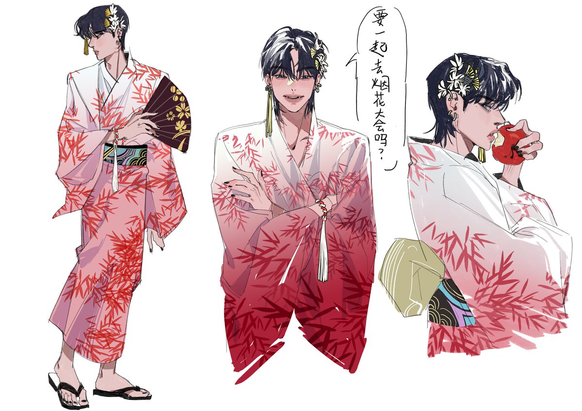 QChun00's tweet image. #YEONJUN  #TXTfanart 
夏日烟火大会