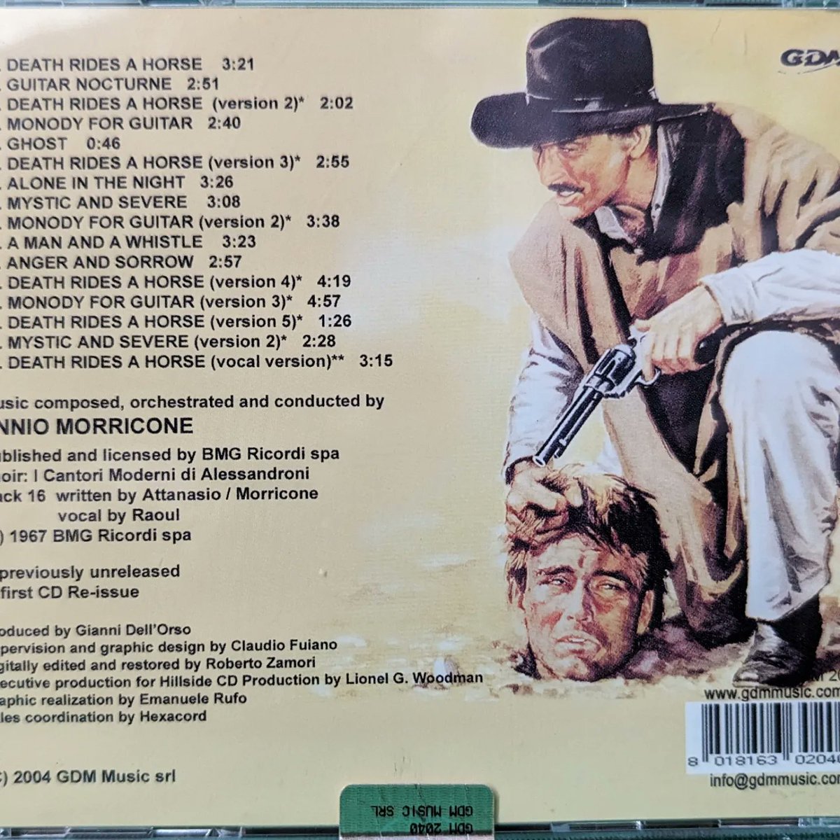 New Arrival
Death Rides a Horse Soundtrack on CD

#enniomorricone
#deathridesahorse #leevancleef #johnphilliplaw j #cdcollection #recordcollection #soundtrack #spaghettiwestern #spaghettiwesternmusic