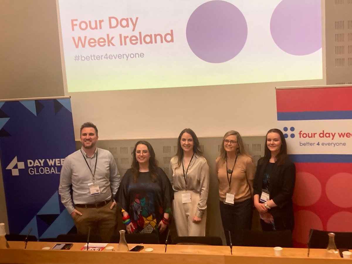 Annie Hoey (@hoeyannie) on Twitter photo It was a pleasure to host an Oireachtas Briefing earlier today with <a href="/4DayWeekIreland/">Four Day Week Ireland</a> & <a href="/4dayweek_global/">4 Day Week Global</a>.
The briefing highlighted the experience of Irish companies that have implemented a reduced working week in their workplaces.
#better4everyone It was a pleasure to host an Oireachtas Briefing earlier today with <a href="/4DayWeekIreland/">Four Day Week Ireland</a> & <a href="/4dayweek_global/">4 Day Week Global</a>.
The briefing highlighted the experience of Irish companies that have implemented a reduced working week in their workplaces.
#better4everyone