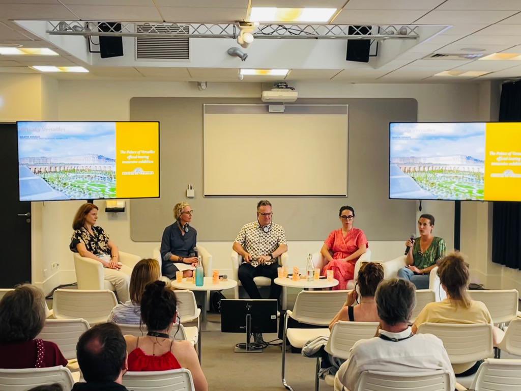 A pleasure to present <a href="/878Winchester/">878 AD</a> and talk immersive experiences in such esteemed company <a href="/SunnySideDoc/">Sunny Side of the Doc</a>. Spot the English bloke using simultaneous translation for the first time The translators are incredible! @HantsCulture <a href="/CVersailles/">Château de Versailles</a> <a href="/parismusees/">Paris Musées</a> <a href="/cinemathequefr/">La Cinémathèque</a> <a href="/metmuseum/">The Metropolitan Museum of Art</a>