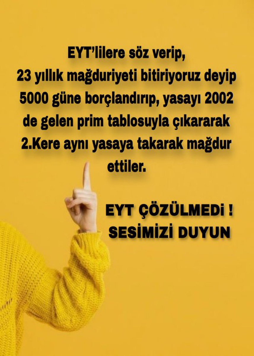 Hakkımızı verin  #YarımKalanEytTamamlansın