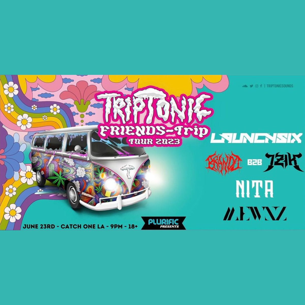 THIS WEEKEND‼️ Plurific Presents is bringing you Triptonic, featuring bass music all night long + amazing support

Tickets in bio! 😎✨
#catchonela #picounion #losangeles #thisweekend #edm #plurific #triptonic #bassmusic