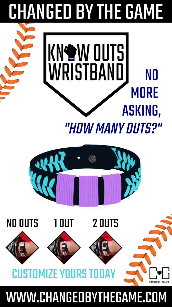 COSparkFire's tweet photo. Look good, play good and no more asking, “How many outs?” when you’re rockin' the Know Outs Wristband! Yep, a wristband that helps you keep track of the outs! Available in many color combinations and fully customize it with your team logo or other designs! https://t.co/1vKUrcxG4A https://t.co/lf457oDsPk