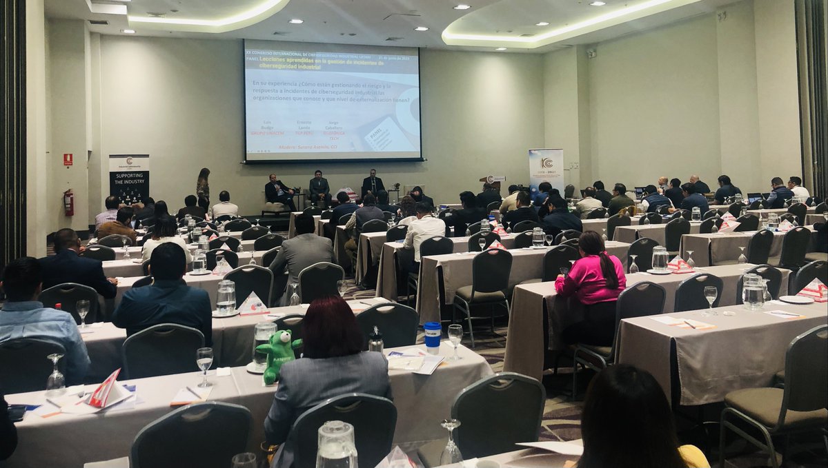 info_CCI's tweet photo. Como parte fundamental en los eventos de CCI, compartimos lecciones aprendidas sobre la gestión de incidentes de #ciberseguridad de la mano de representantes de Grupo UNACEM, TGP Perú y @TelefonicaTech y moderado por @SusaAsen hoy en #CCIcon20, Lima, Perú
https://t.co/19N3o1wYZA https://t.co/hjTEfsMeMN