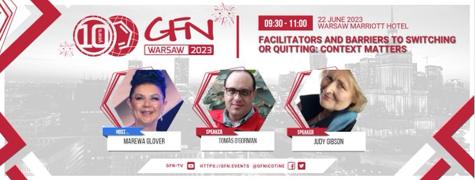 GFNicotine's tweet photo. 22/06 at 9:30: #GFN23 workshop 'Facilitators and barriers to switching or quitting: context matters' will explore how some of those most at risk from smoking-related harms are so often overlooked in the THR debate https://t.co/5KzQtfo9kd @JoodiG @vaptom 5/5 https://t.co/v8ztCsPciT